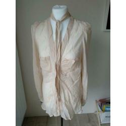 Verkocht Hoss intropia zijden blouse zalm maat 44 nieuw
