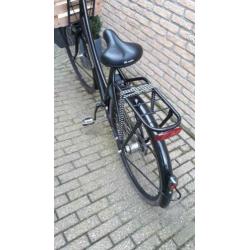 Zwarte meisjesfiets Popal 28 inch
