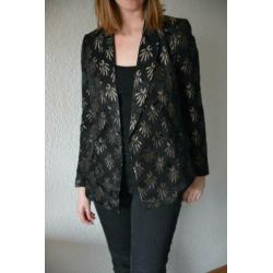 Colbert zwart / goud H&M maat 38 - nieuw!