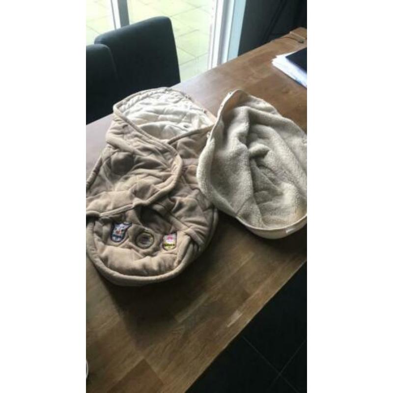 Lodger voetenzak met afneembaar teddy voering