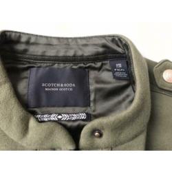 Maison Scotch bomber vest groen maat XS