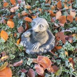 stokstaartje-tuindecoratie-stenen dierfiguren-tuin-deco