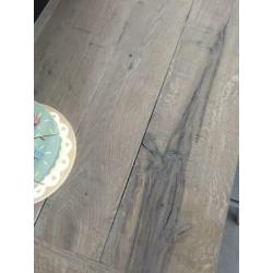 Kindertafel met magneet en krijtbord massief eiken