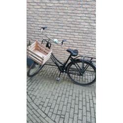 Zwarte meisjesfiets Popal 28 inch
