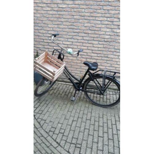 Zwarte meisjesfiets Popal 28 inch