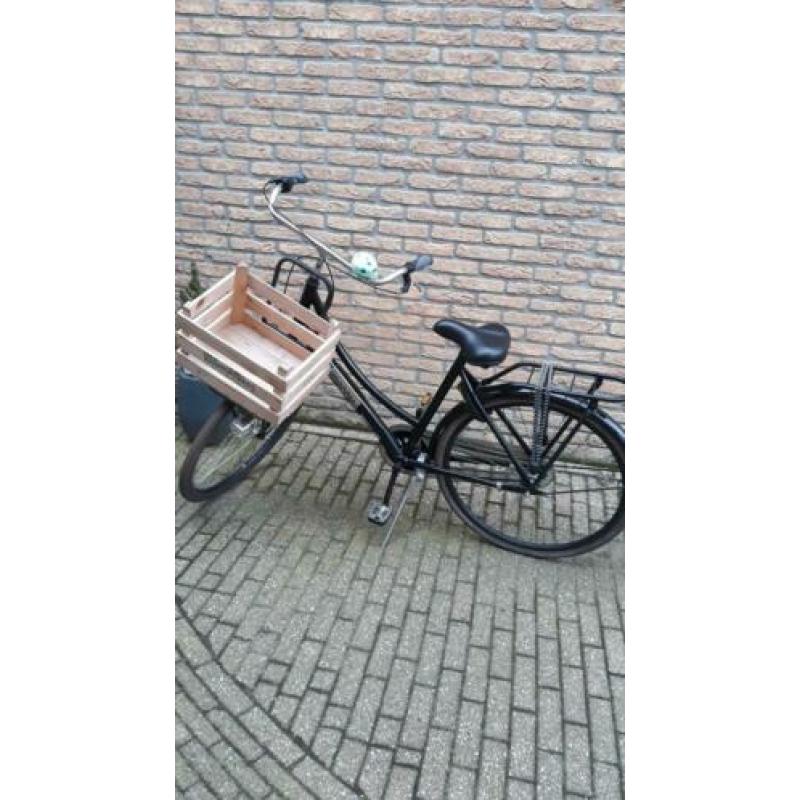 Zwarte meisjesfiets Popal 28 inch