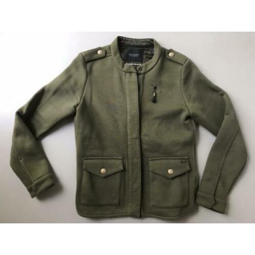Maison Scotch bomber vest groen maat XS