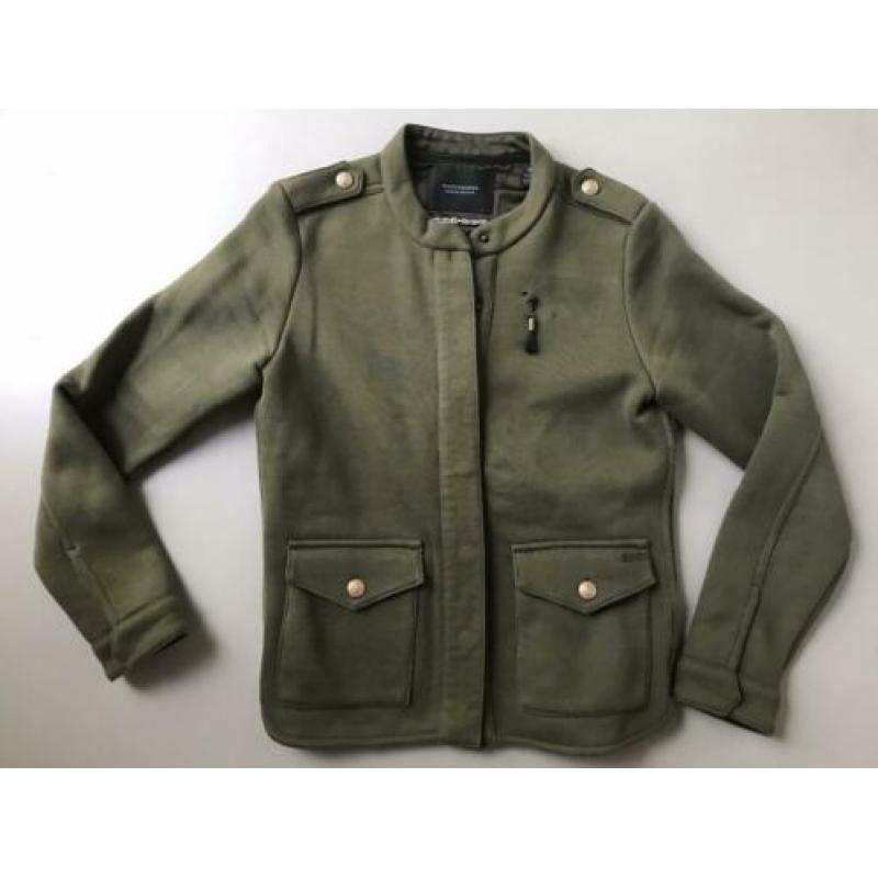 Maison Scotch bomber vest groen maat XS