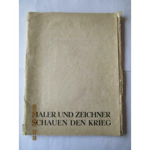 D-161 Maler und Zeichner schauen den Krieg, map met platen