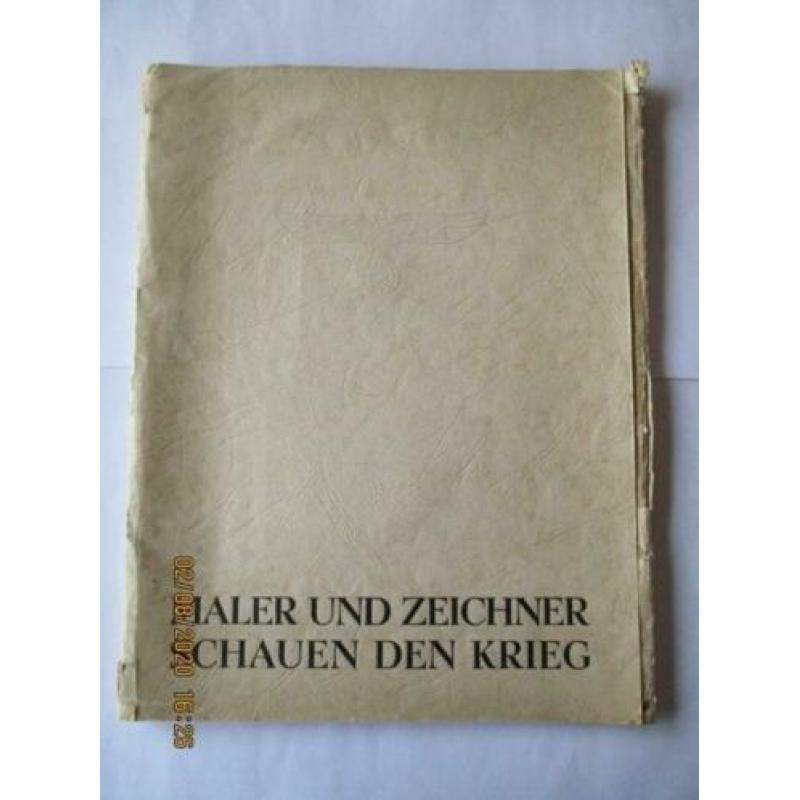 D-161 Maler und Zeichner schauen den Krieg, map met platen