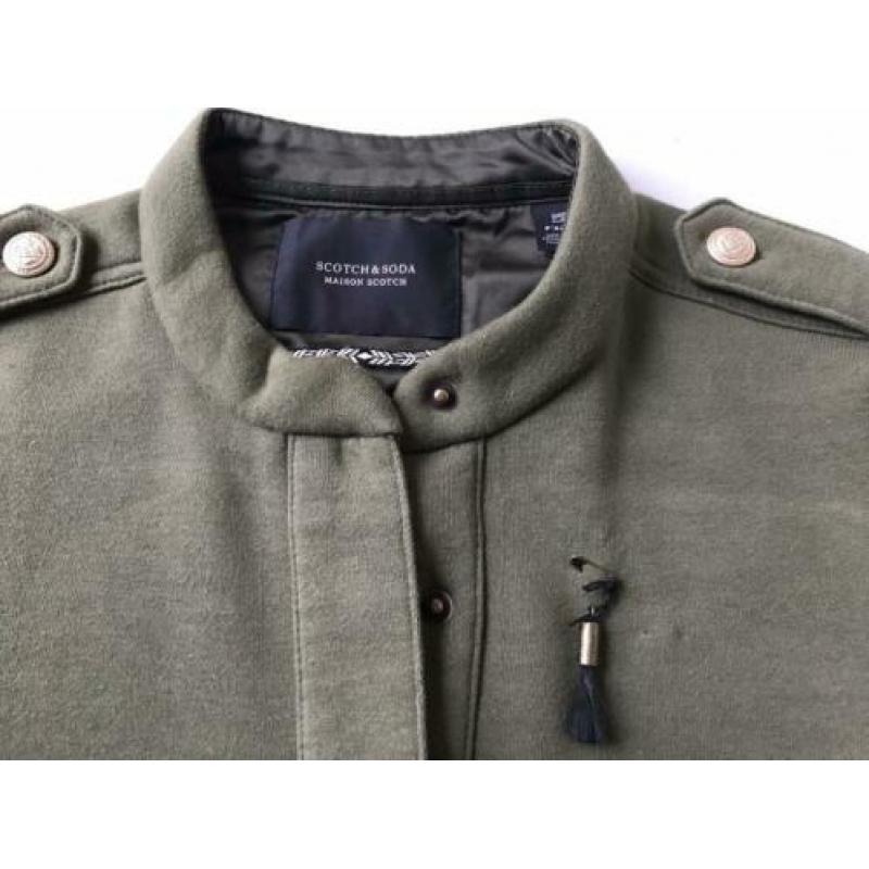 Maison Scotch bomber vest groen maat XS