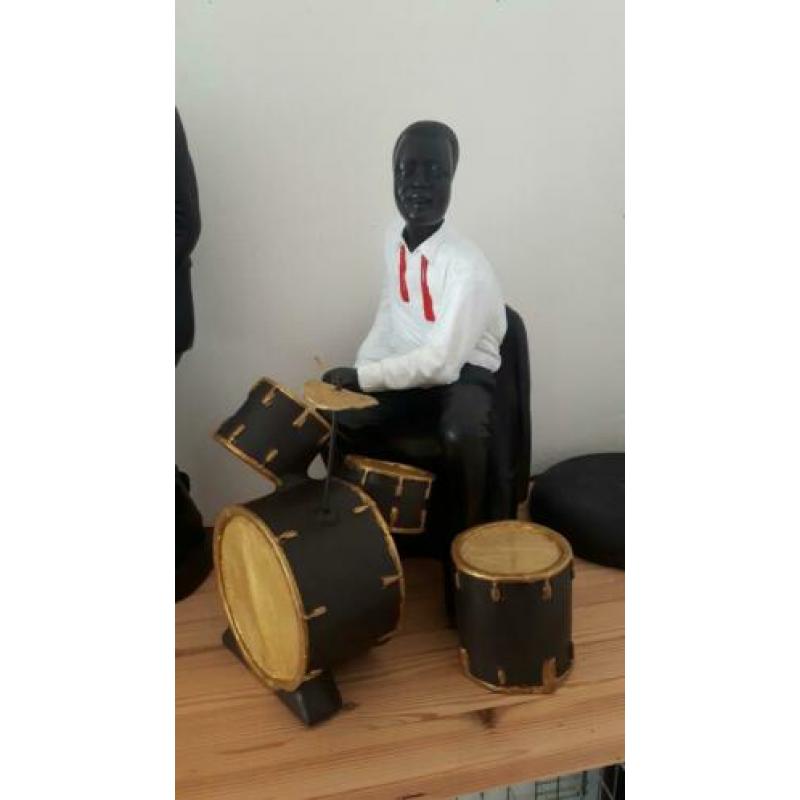 Grote jazz beelden set .. (porselein)