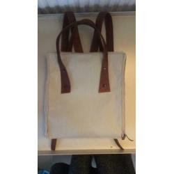 Simpele rugtas met shopper handvatten
