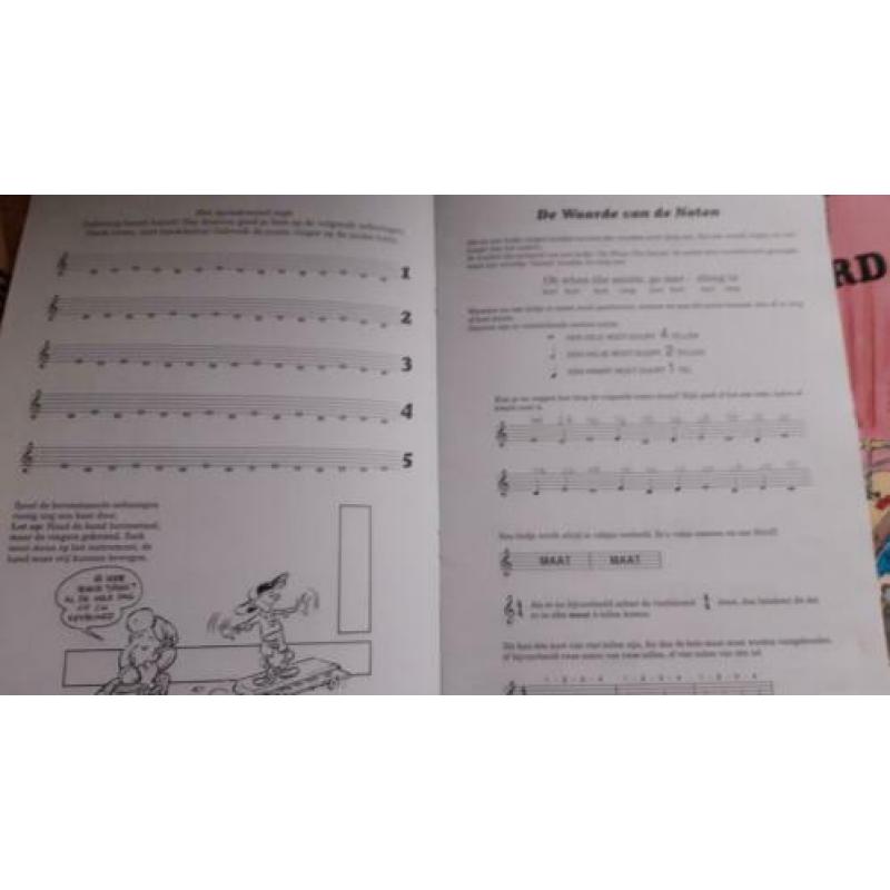 Leerboek voor keyboard deel 1 en 2 van Joop van Houten