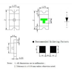 MAOS - 5x SMD 0805W Led voor 2,8-3,4V (455)