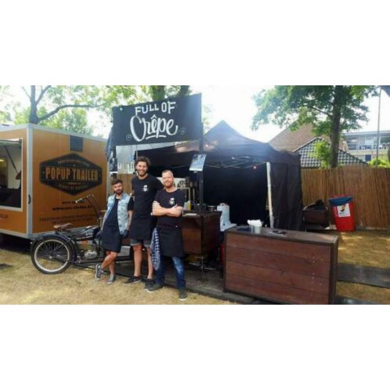 Complete bakbrommer foodtruck op aanhanger te koop