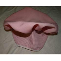 Leuk roze/wit/rood HOT & SPICY KOKKIN/SERVEERSTER jurkje + h