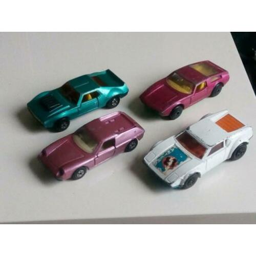 Matchbox Lotus AMX Maserati de Tomaso licht bespeeld
