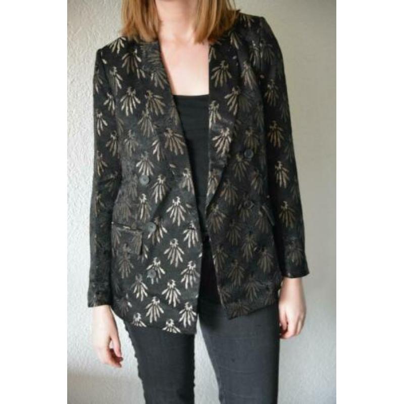 Colbert zwart / goud H&M maat 38 - nieuw!