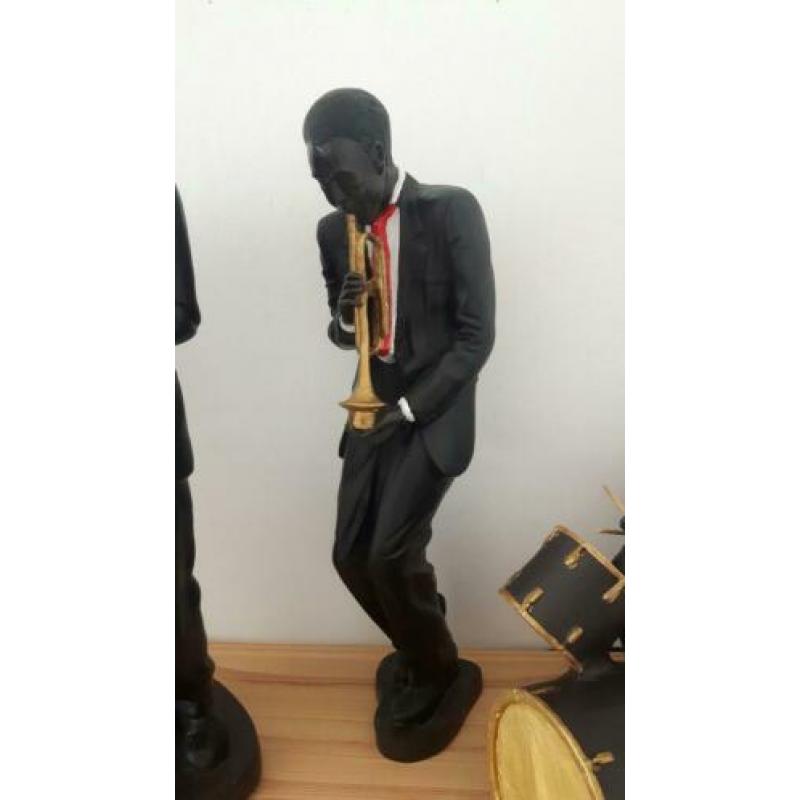 Grote jazz beelden set .. (porselein)