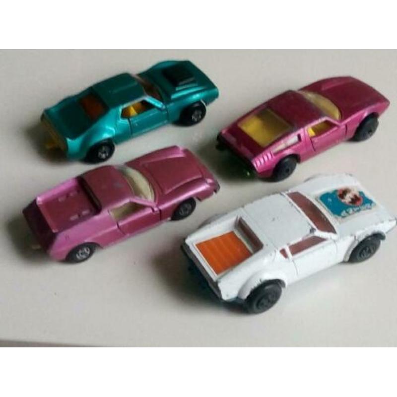 Matchbox Lotus AMX Maserati de Tomaso licht bespeeld