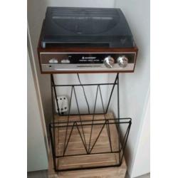 Platenspeler Soundmaster. Inclusief radio. Bruin.