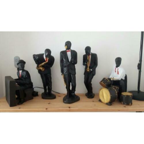 Grote jazz beelden set .. (porselein)