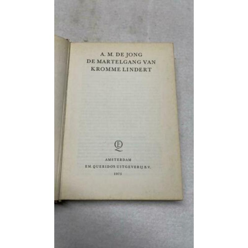 Oud boek De martelgang van Kromme Lindert door A.M. de Jong