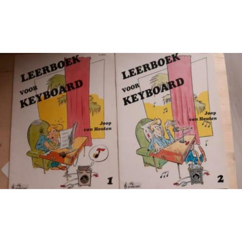 Leerboek voor keyboard deel 1 en 2 van Joop van Houten
