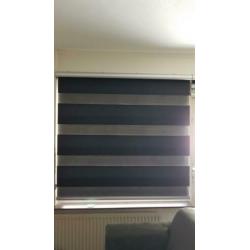3x duo rolgordijn zwart (nieuwprijs 800 euro)