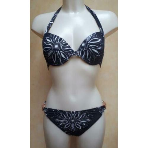 38B Nieuwe zwart wit voorgevormde beugel bikini Cyell, 38 B