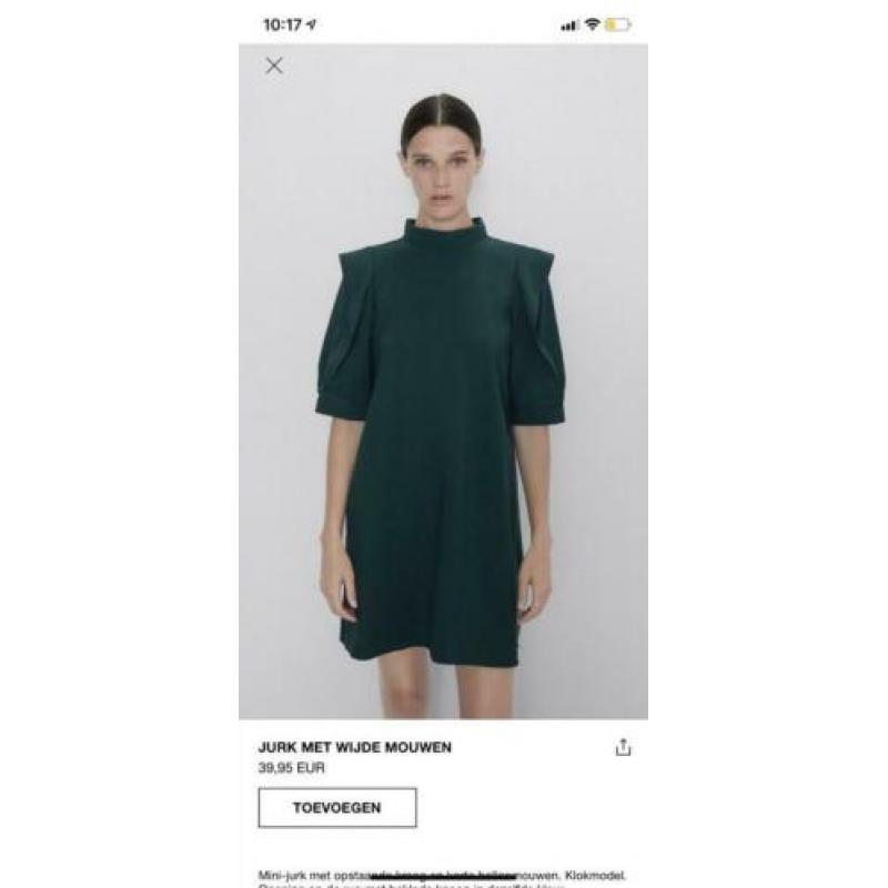 Zara jurk groen kort