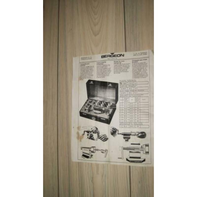 Bergeon 30076 klok verenwinder horloge gereedschappen