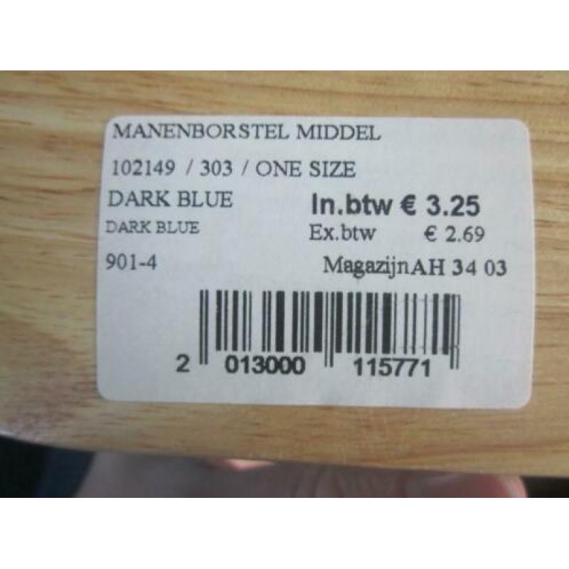 Borstels hoevenkrabbel QHP blauw paars harde borstel