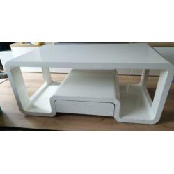 Salontafel hoogglans wit