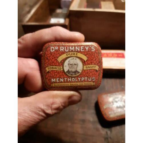 dr. rumney snuif tabak blikje blik