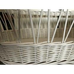 Wieg rotan wit