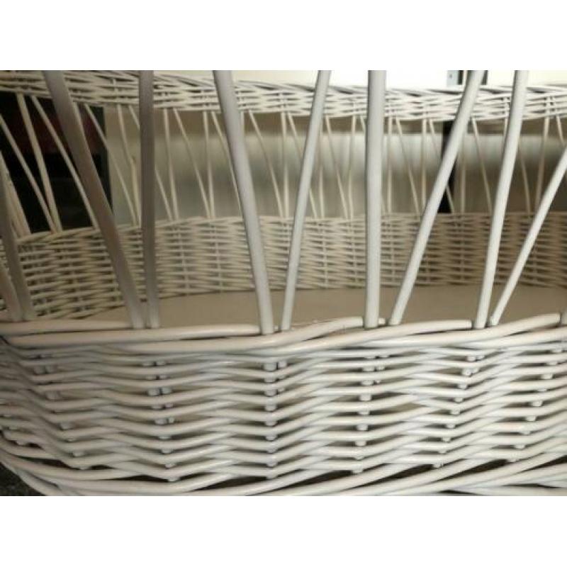Wieg rotan wit
