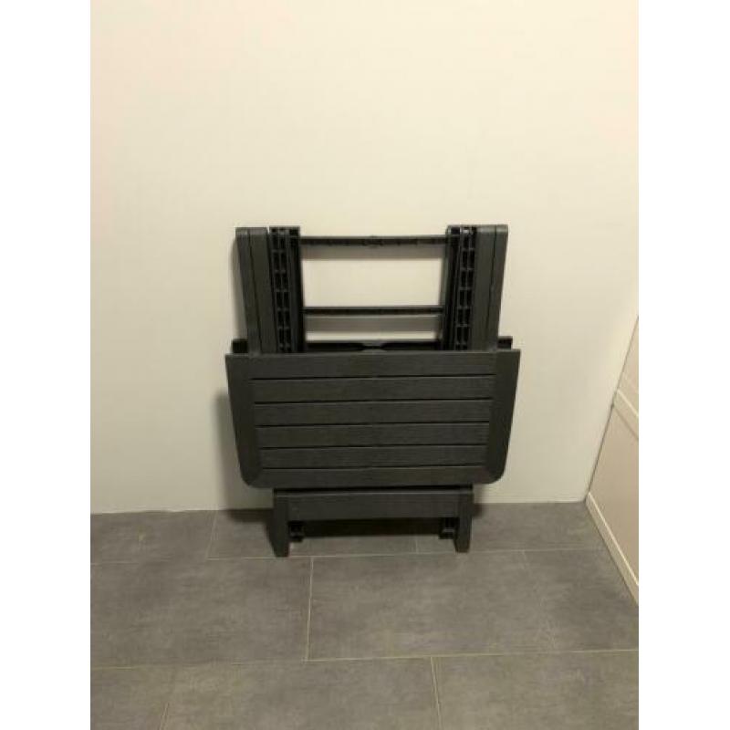 Kunststof tafel grijs voor binnen en buiten