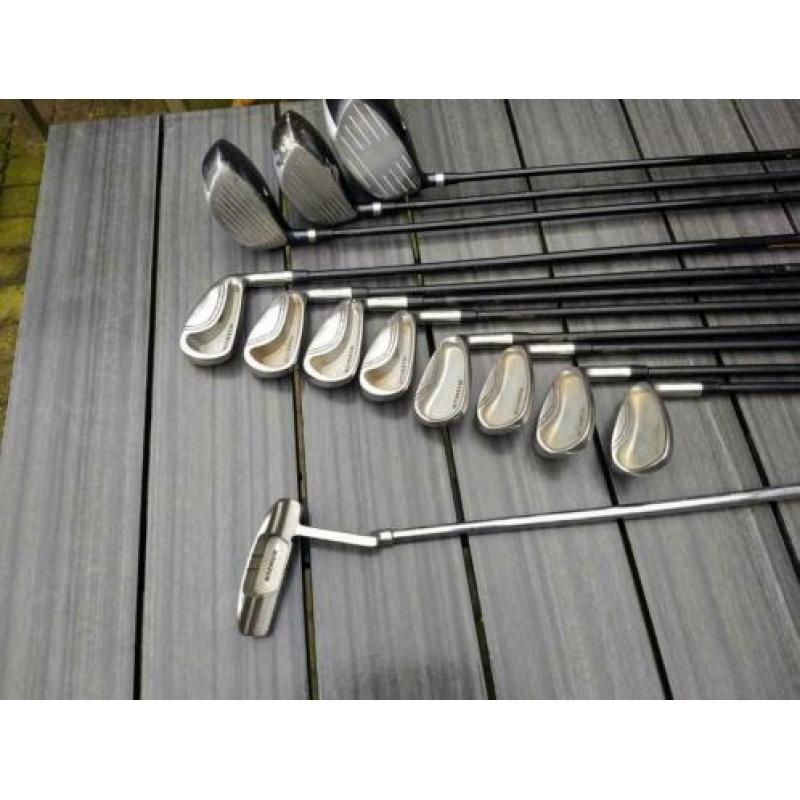 Kanzen heren golfset r.h. met golftrolley