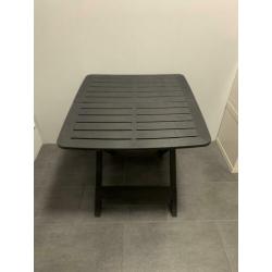 Kunststof tafel grijs voor binnen en buiten