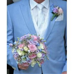 bruidsboeket, trouwboeket met echte bloemen