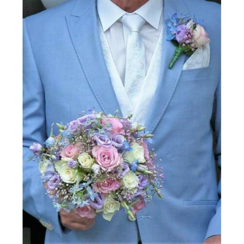 bruidsboeket, trouwboeket met echte bloemen