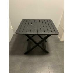 Kunststof tafel grijs voor binnen en buiten