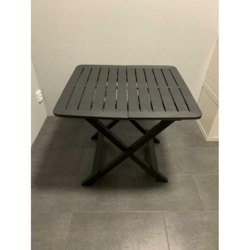 Kunststof tafel grijs voor binnen en buiten
