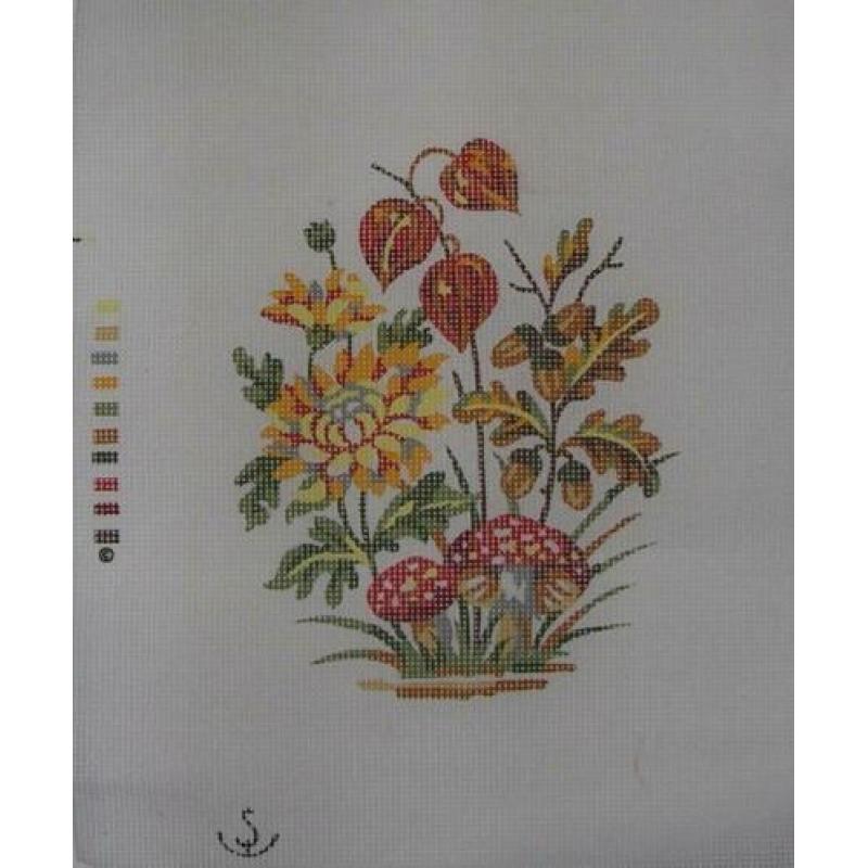 Stramien paard poes Bloemen enz Borduurstramien 7 stuks