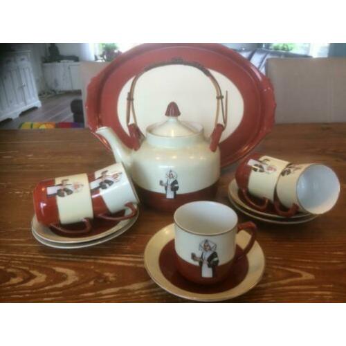 een Droste servies uit de 30er jaren.