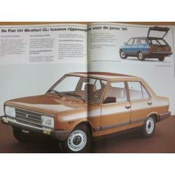 folder Fiat 131 met oa Supermirafiori 2000TC