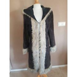 Mooie suede dames jas. Maat: L/ 40