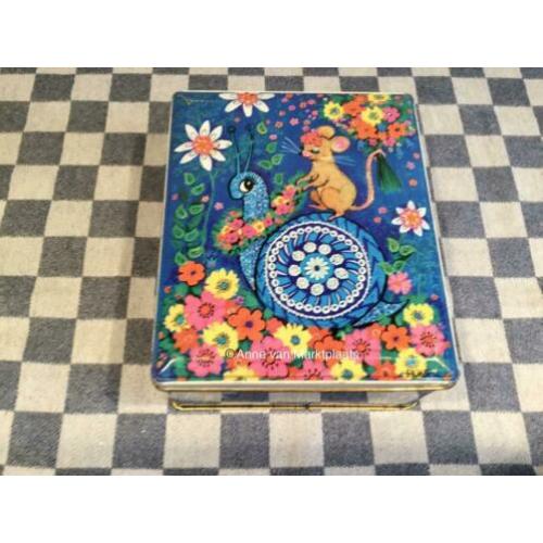 Vintage blik - Erika - slak en muis made in England